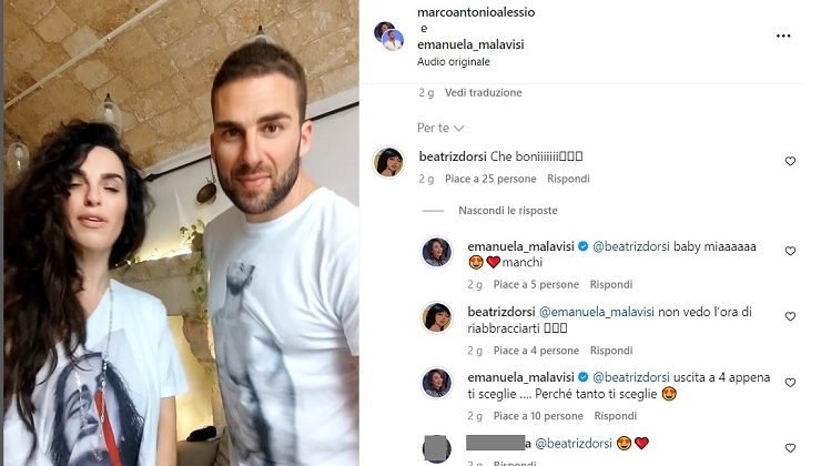 Uomini e Donne, il commento di Emanuela a Beatriz