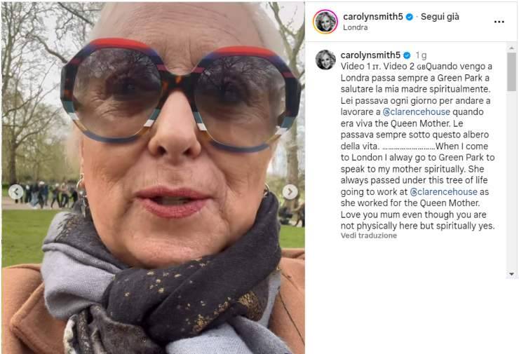 Carolyn Smith fa un gesto commovente a Londra