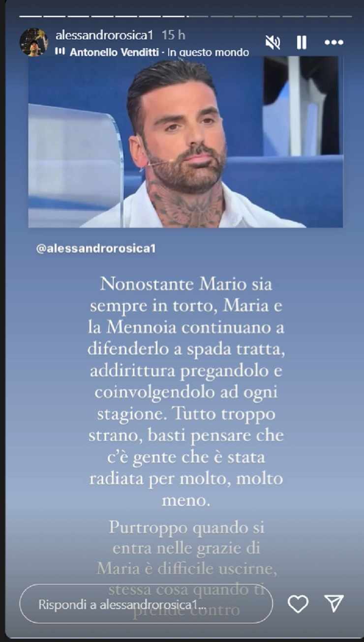 segnalazione mario cusitore uomini e donne